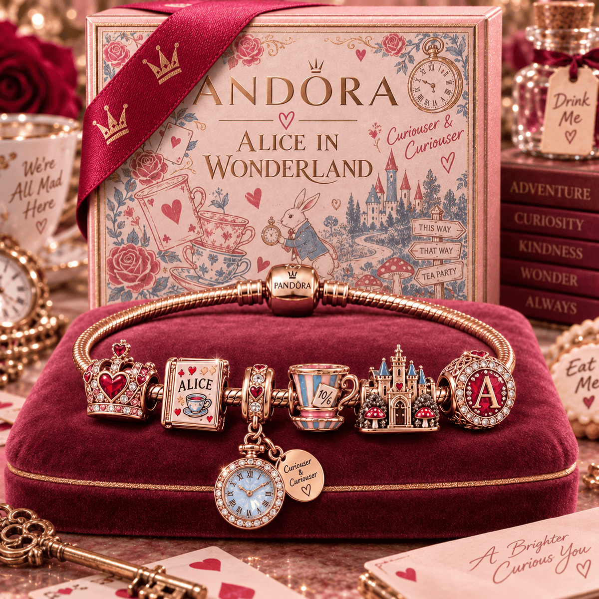 ALW Gold Charm Bracelet Set PNPA