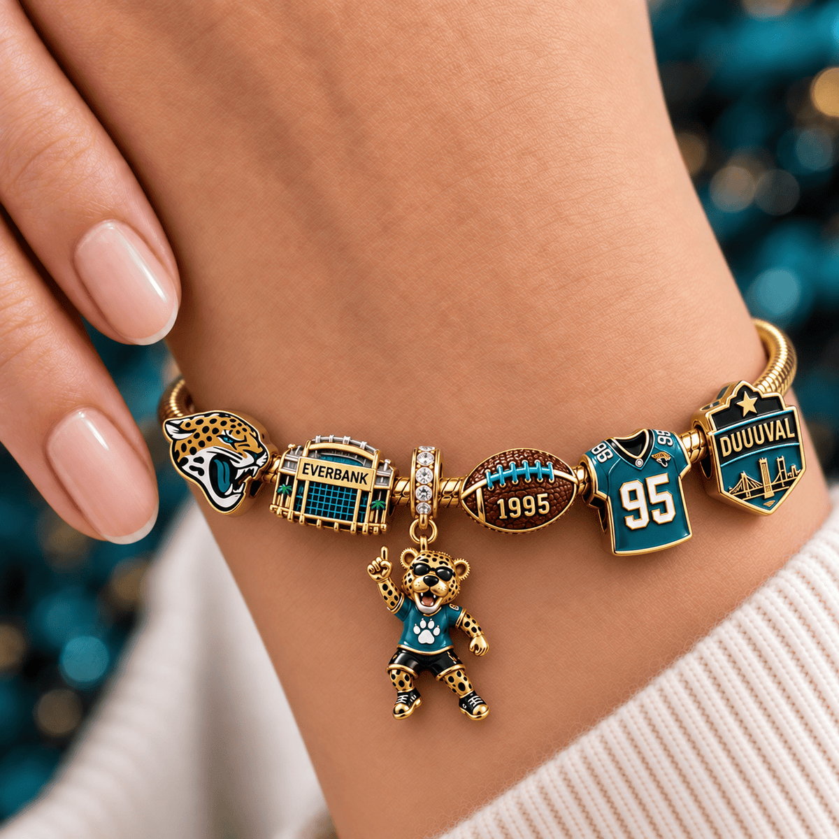 JSVJ Silver Charm Bracelet Set NTVA