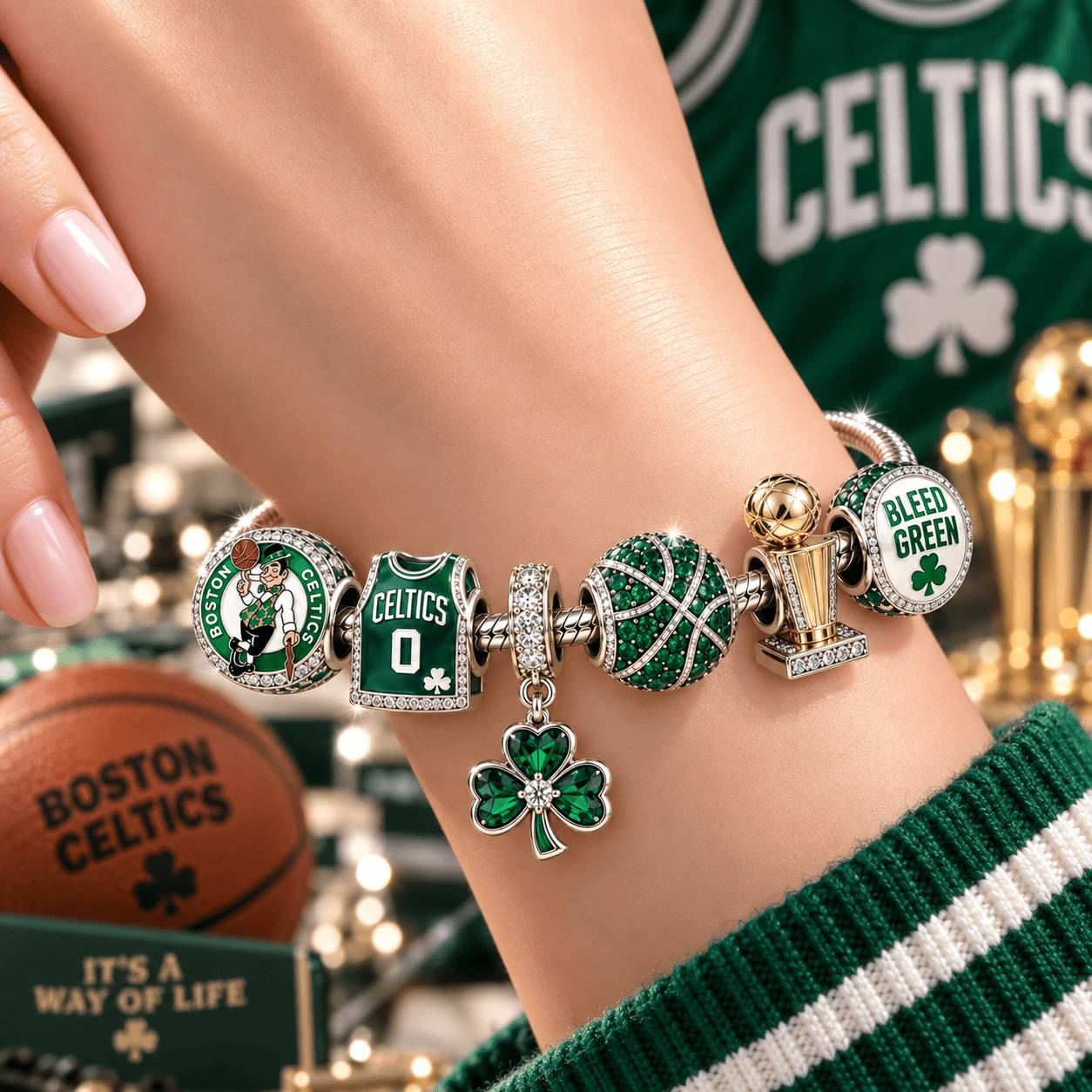 BNCS Silver Charm Bracelet Set VTH