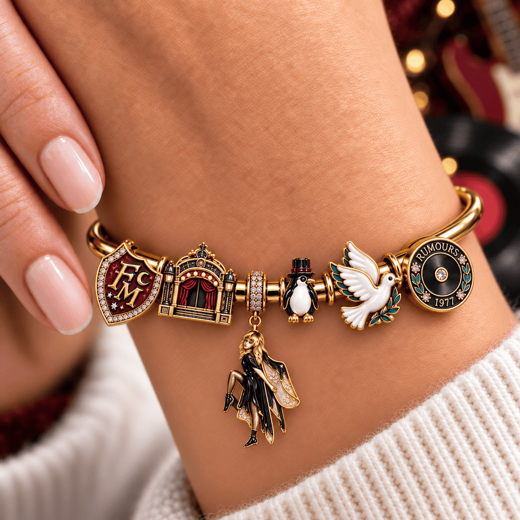 FLM Silver Charm Bracelet Set NTVA
